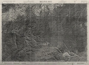 Monehu / this mosaic compiled by N.Z. Aerial Mapping Ltd. for Lands and Survey Dept., N.Z.