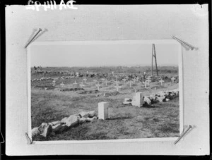 Cemetery containing 28 (Maori) Battalion graves, Takrouna - Photograph taken by Dr C N D'Arcy