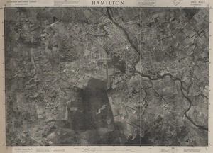 Hamilton / this map was compiled by N.Z. Aerial Mapping Ltd. for Lands & Survey Dept., N.Z.