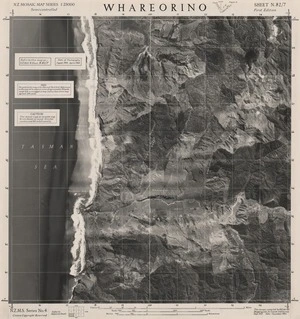 Whareorino / this mosaic compiled by N.Z. Aerial Mapping Ltd. for Lands and Survey Dept., N.Z.