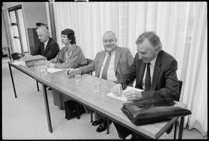 Top table at National Party dominion council meeting - Photograph taken by Ian Mackley