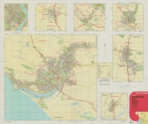 Map of Wanganui, Bulls, Marton, Ohakune, Raetihi, Taihape.