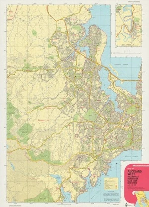 Map of Auckland west, Helensville, Henderson, Glen Eden, New Lynn