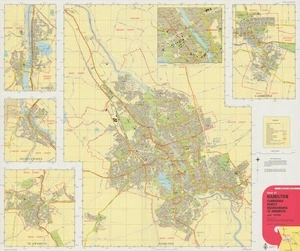 Map of Hamilton, Cambridge, Huntly, Ngaruawahia, Te Awamutu.