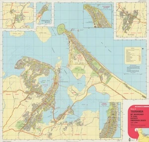Map of Tauranga, Mt. Maunganui, Te Puke, Katikati, Omokora Beach.