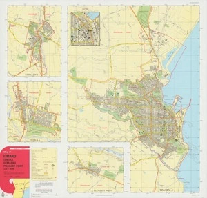 Map of Timaru, Temuka, Geraldine, Pleasant Point : scale 1:15 000
