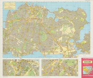 Street map of Auckland, scale 1:20 000 (1 cm. to 200 metres)