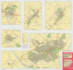 Street map of Masterton, Carterton, Greytown, Martinborough, Featherston : scale 1:12 500 (1 cm. to 125 metres).
