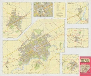 Street map of Palmerston North, Pahiatua, Woodville, Ashhurst, Feilding.