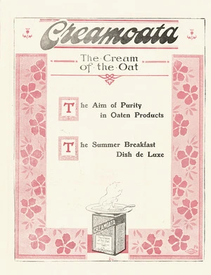 Fleming & Company Ltd (Gore) :Creamoata, the cream of the oat. [ca 1910]