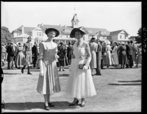 Guests at a garden party held by Her Majesty Queen Elizabeth II, Government House, Wellington - Photograph taken by Edward Christensen