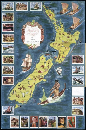 [Sanitarium Health Food Company] :Historic events in New Zealand in picture, map and story. [ca 1960].