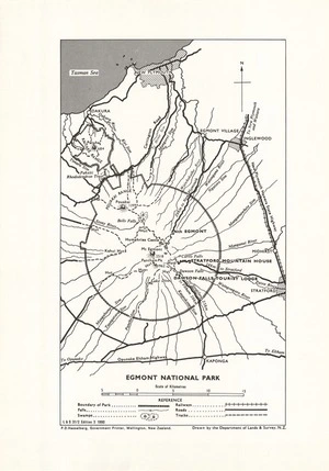 Egmont National Park / drawn by the Department of Lands & Survey, N.Z.