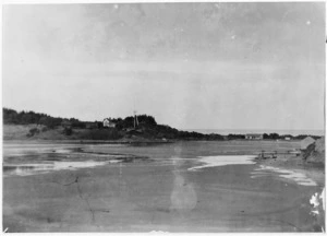 View of Karitane, Otago, showing Frederic Truby King's house