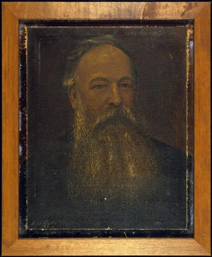 Tasker, John 1853-1899 :[Portrait of J G Holdsworth] 1887