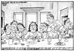 Winston Peters in the Last Supper
