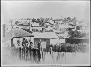 View of Barrack Street and Mount Street, Auckland