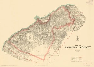 Map of Taranaki County.