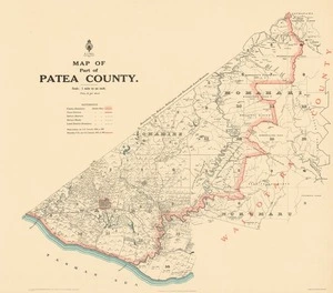 Map of part of Patea County.
