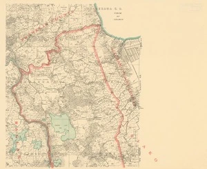 Map of Waikato County.