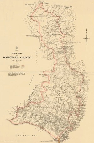 Index map of Waitotara County.
