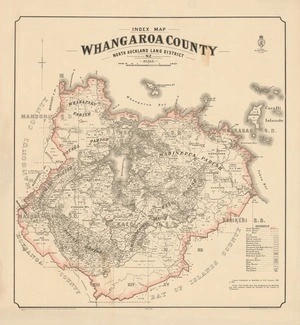 Index map Whangaroa County North Auckland Land District.