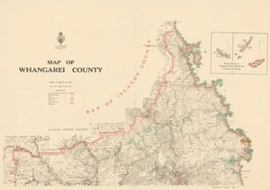 Map of Whangarei County.