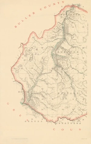 Map of Inangahua County.