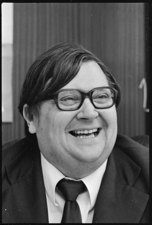 David Lange, Member of Parliament for Mangere - Photograph taken by Merv Griffiths