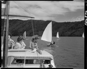 Yachting, Queen Charlotte Sound, Marlborough - Photograph taken by K V Bigwood