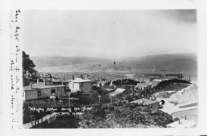 Wellington Harbour during 1913 waterfront strike