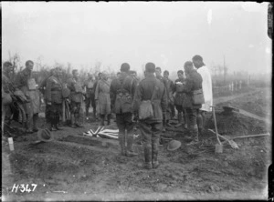 Funeral of Lieutenant Colonel George Augustus King during World War I, Ypres