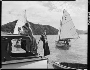Yachting, Queen Charlotte Sound, Marlborough - Photograph taken by K V Bigwood