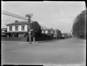 Corner of Rolleston Avenue and Armagh Street, Christchurch, near Christ's College