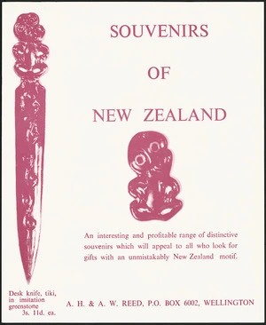 Advertising pamphlet - Souvenirs of New Zealand