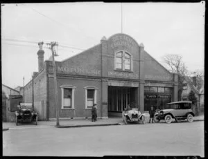 Premises of Crozier & Dexter Ltd, motor car importers and engineers, Worcester Street, Christchurch