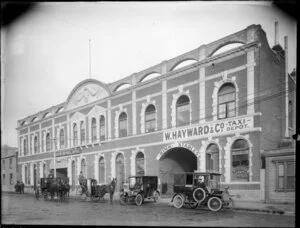 W Hayward & Co, taxi depot, Armagh Street, Christchurch