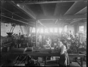 Atlas Confectionary, factory workers, interior, Christchurch