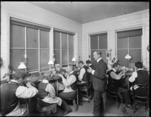 B Petersen and Company silversmiths at work, Christchurch