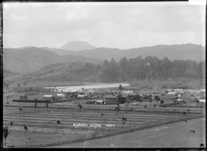Looking over part of Manunui, with the school in the centre