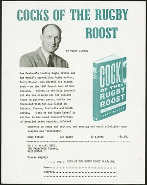 Order form - Cocks of the rugby roost