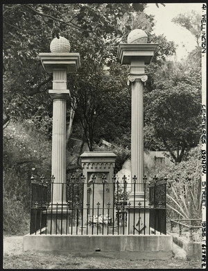 Tucker Stafford memorial, Bolton Street Cemetery, Wellington