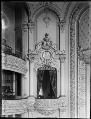Interior Isaac Theatre Royal, Christchurch including royal box