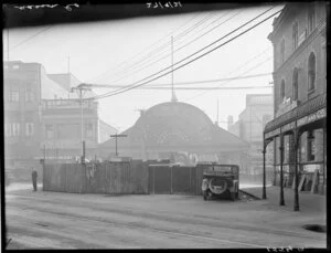 Cashel St, Christchurch, including Tattersall's Horse Bazaar and Matson & Company