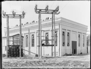 Electric power substation, [Christchurch?]