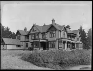 Cashmere House, the Wilson family's house, main entrance, Christchurch