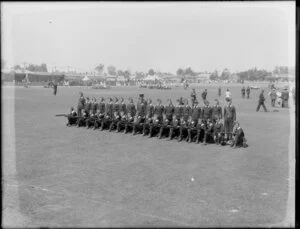 Military forces, school cadets, [Christchurch?]