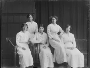 Group of female telephone exchange operators, Christchurch