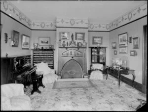Drawing room of the Norton family home, Christchurch