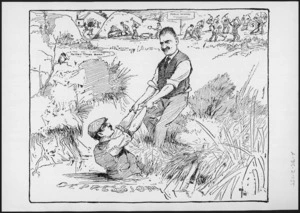 Lloyd, Trevor, 1863-1937 :A Helping Hand. New Zealand Herald, 18 February 1928.